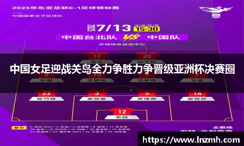 中国女足迎战关岛全力争胜力争晋级亚洲杯决赛圈